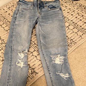 AMERICAN EAGLE JEANS SIZE 0 REG JEGGING STYLE SUPER STRETCH